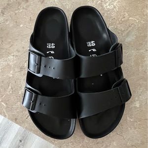 Birkenstock Double Strap Black Sandals